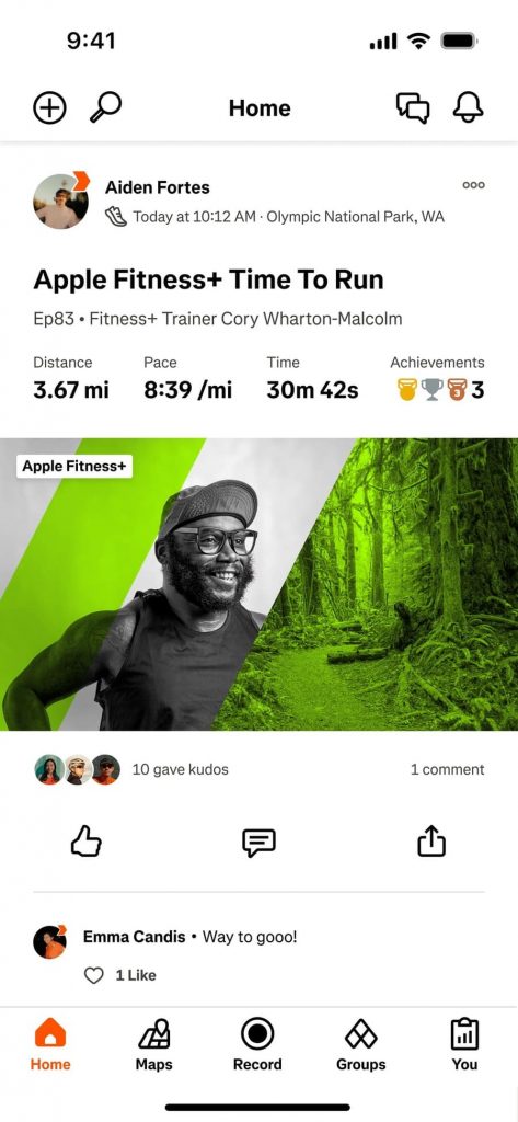 Strava x Apple Fitness+